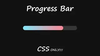 Gradient Progress Bar Animation CSS | CSS Animation