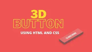 3D button with hover effect using html5 and css3 || 