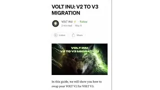 How To Migrate From VOLT INU V2 To V3