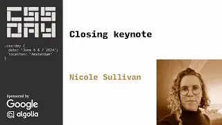 CSS Masonry Layouts | Nicole Sullivan | CSS Day 2024