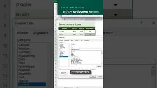Up and down arrow in excel | Excel tutoring | Excel Malayalam |#shorts