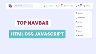 Top navbar design using html and css | topnav with dropdowns in html | hindi | free code