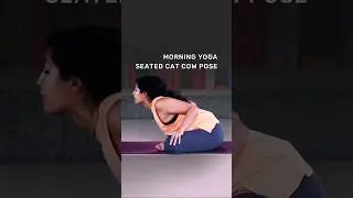 Morning Yoga Asanas Warm Up | Seated Cat Cow Pose | #shorts #morningyogaroutine