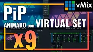 PiP ANIMADO con VIRTUAL SET en VMIX + CÓMO USAR Virtual Set ❌ 9️⃣  Configurar H2R Layout Multi PiP