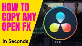 Davinci Resolve - How To Copy and Paste Open Fx