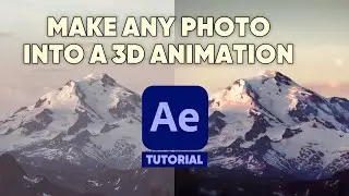 Turn any 2D Photos into STUNNING 3D Animations in After Effects | Adobe Tutorial