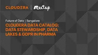 Cloudera Data Catalog | Data Stewardship, Data Lakes, & GDPR in Pharma