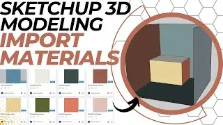 How to Import Colors and Materials Into Sketchup 3D Models!