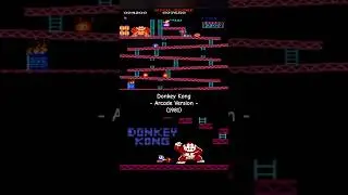 Donkey Kong (1981 Arcade Version)  #nostalgia #videogames #nostalgic #throwback #80s #shorts