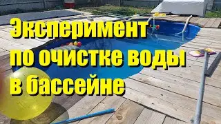 Чистка бассейна от ила.