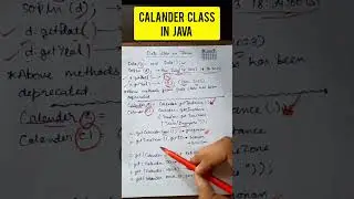 Calander class in Java #java #javaprogramming #javaforbeginners #learning #coding #placement