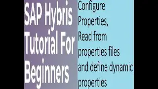 How to configure and read static & dynamic properties in SAP Hybris | Hybris tutorial for Beginners