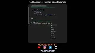 Find Factorial of Number Using Recursion in Python | Python Examples | Python Coding Tutorial