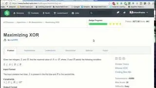 HackerRank | Maximizing Xor Solution