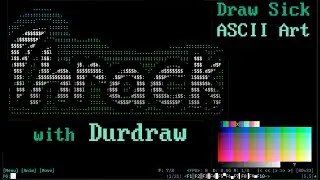 Making ASCII Art - Drawing a Phrack Logo with the Durdraw ANSI editor