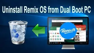 Uninstall Remix OS from your PC without loosing your Windows 10