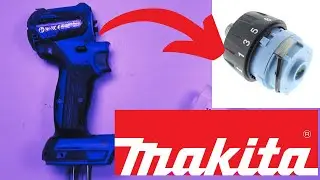 Makita DDF483 18V brushless drill broken transmission box gear assy and chuck replacement