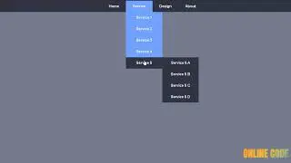 Creating Drop Down Nav Bar Using Html Css