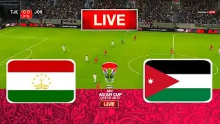 LIVE🔴| Tajikistan Vs Jordan - AFC Asian Cup | Quarter-final | Live Football Match Today