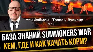 ФИШКИ ПРИ ПРОКАЧКЕ КОРМА | БАЗА ЗНАНИЙ (ГАЙД ДЛЯ НОВИЧКОВ) SUMMONERS WAR