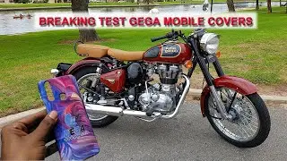 Gega Mobile Covers Broken Test with Royal Enfield Bike