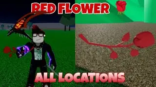 Where to find All Red Flower Locations to get Race V2 - Blox Fruits