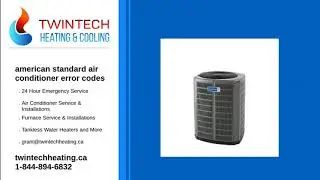 american standard air conditioner error codes