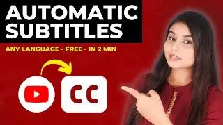 How to Add Auto Subtitles in YouTube Video🔥| Any Language | Free - No 3rd Party Tools!