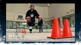 HockeyOT On Ice Hockey Training-Forward 1 Foot Hop