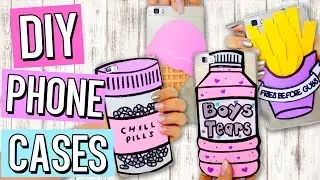 DIY Tumblr PHONE CASES | Cute & Easy Designs! Inexpensive Iphone Case Ideas!