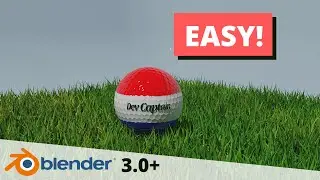 How to model a Golf Ball using Blender 3.0+ (Under 60 seconds)