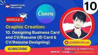 Designing I-Card/CV/Resume Using Canva in Hindi | #iMiMofficial #CanvaTutorial #CanvaCourse 2024