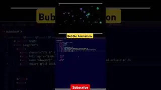 bubble animation #coding #css #html #webdesign #python #shorts #ytshorts #viralvideo #webdevelopment