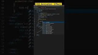 CSS Animation Effect || HTML CSS only || 