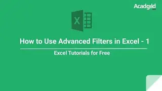 How to Use Advanced Filters in Excel Example - 1 | Sort & Filter Functions in Excel 5