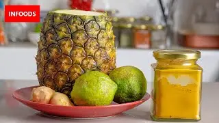 Immune Boosting Shots | Ginger Lemon Pineapple and Turmeric Vitamin C Shots | Infoods