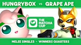 🍵Matcha Cup: Hungrybox (Jigglypuff) vs grape ape (Fox) | SSBM Melee Winners Quarters