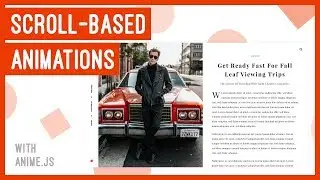 How to trigger animations on scroll | anime.js tutorial
