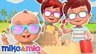 🔴LIVE - Sand Castle Song | Swimming Song for Kids | Nursery Rhymes - Mike & Mia