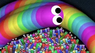 Slither.io Giant Snake Surrounds Entire Map! Epic Slitherio Gameplay