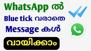 How to read message on whatsapp without blue tick Malayalam|WhatsApp blue tick