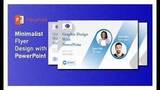 How to make a minimalist flyer with PowerPoint.