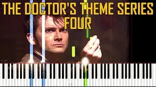 The Doctor's Theme Series Four - Doctor Who [Synthesia Tutorial For Two Pianos]