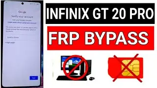 INFINIX GT 20 PRO FRP Bypass | infinix FRP Bypass Without PC