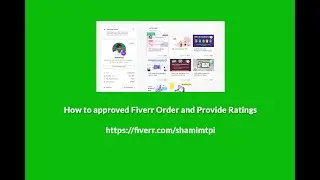 How Approved Order From Fiverr and Leave a Review