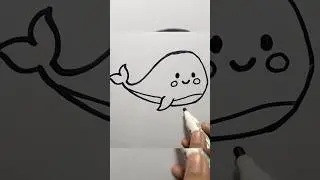 How to draw #whale #easydrawing #drawing #shorts #shortvideo #cute_drawings #easy