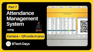 7. Attendance Management System using Camera, QR Code in Java - View Qrs (JFrame, Mysql, Netbeans)