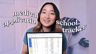 My Medical School Application Tracker (FREE TEMPLATE!) #shorts