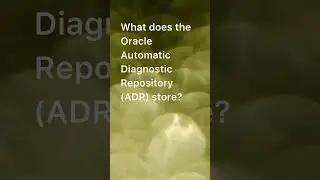 Oracle ADR stores:LogsTrace filesIncident data#OracleADR