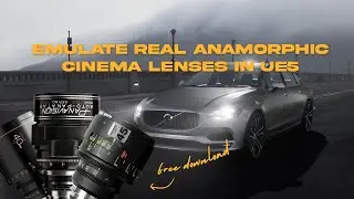 FREE Real Anamorphic Cinema Lenses for Unreal Engine 5